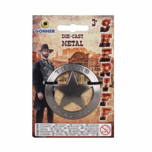 Foto - Kovový odznak šerifa s magnetem